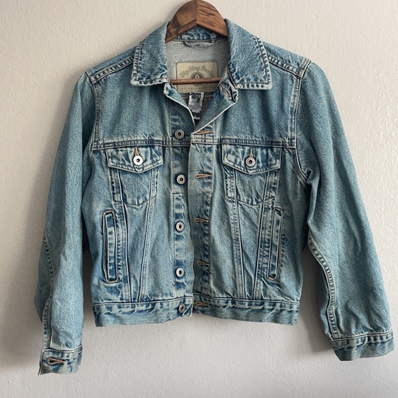 Vintage 90s Arizona Jean Co. Big Ring Denim Jacket - Picture 1 of 8